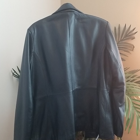 Genuine black leather jacket - Picture 5 of 5
